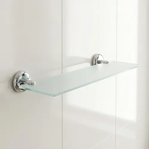 رف حمام زجاجي جداري كارليم نيم 40 × 10 سم